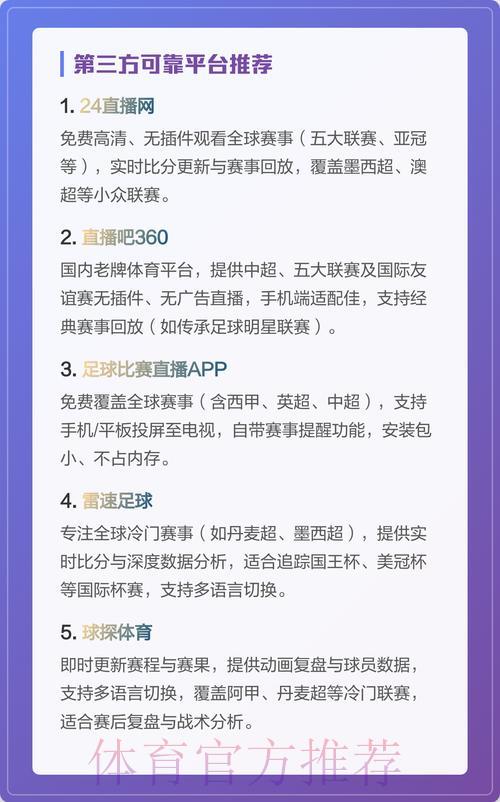 世界杯官方直播精选推荐
